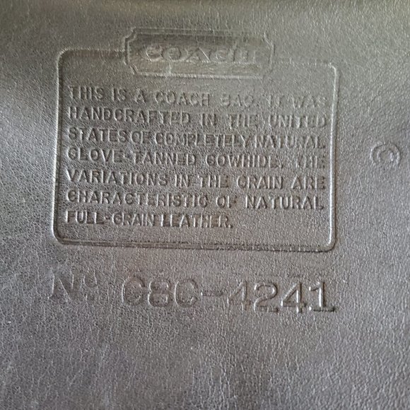 Vtg Black Coach Leather Bucket Shoulder Handbag Purse C8C-4241 - Picture 4 of 14